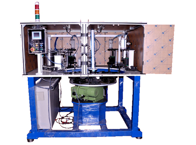 8 STATION ROTARY INDEXING SPM FOR TUBE VALVE CORE FIXING